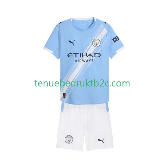 Thuisshirt Manchester City Voetbalteneu Kinderen 2025-26 S-S