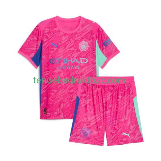 Uitshirt Manchester City Keeper Voetbalteneu Kinderen 2025-26 S-S
