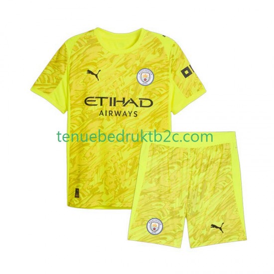 3de shirt Manchester City Keeper Voetbalteneu Kinderen 2025-26 S-S