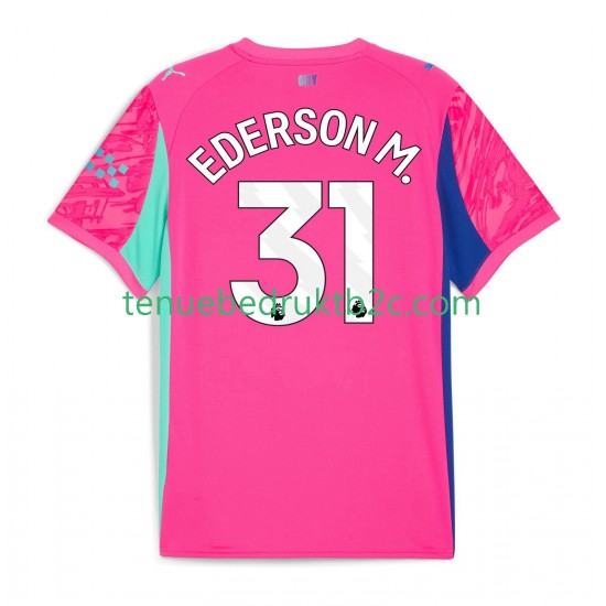 Uitshirt Manchester City Keeper Ederson Moraes 31 Mannen 2025-26 S-S