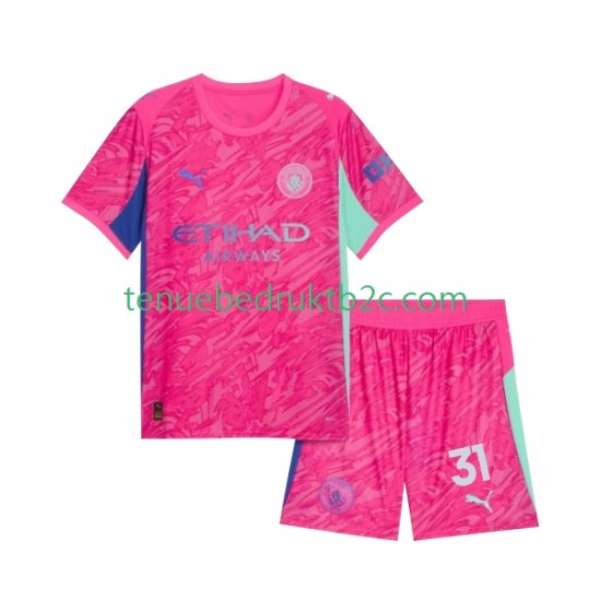 Uitshirt Manchester City Keeper Ederson Moraes 31 Voetbalteneu Kinderen 2025-26 S-S