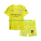 3de shirt Manchester City Keeper Ederson Moraes 31 Voetbalteneu Kinderen 2025-26 S-S