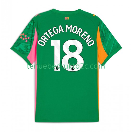 Thuisshirt Manchester City Keeper ORTEGA MORENO 18 Mannen 2025-26 S-S