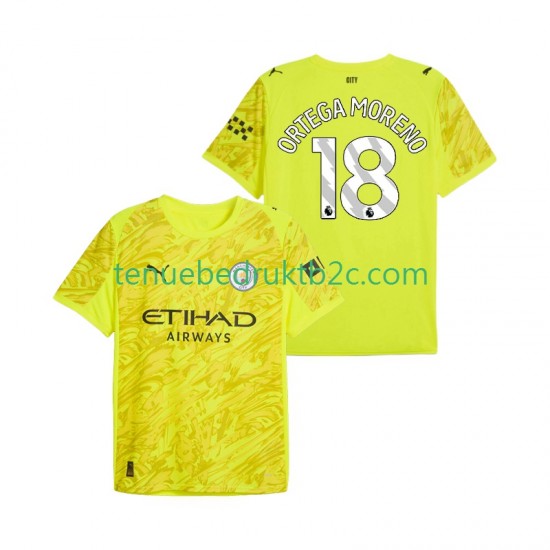 3de shirt Manchester City Keeper ORTEGA MORENO 18 Mannen 2025-26 S-S