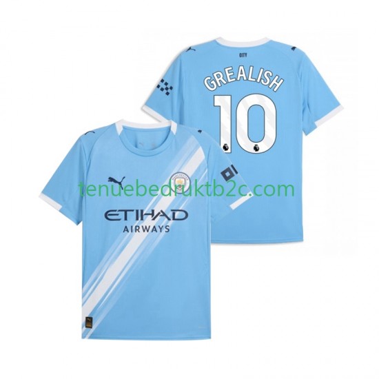 Thuisshirt Manchester City Jack Grealish 10 Mannen 2025-26 S-S