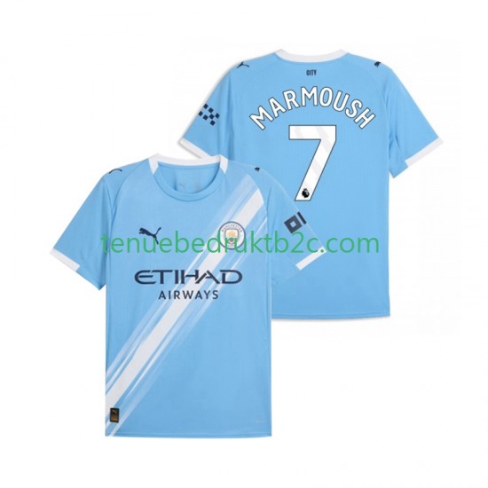Thuisshirt Manchester City Omar Marmoush 7 Mannen 2025-26 S-S