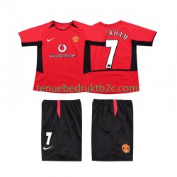 Thuisshirt Retro Manchester United BECKHAM 7 Voetbalteneu Kinderen 2004 2002 S-S