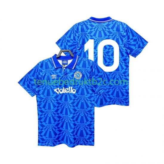 Thuisshirt Retro Napoli 10 1991 1993 Mannen S-S