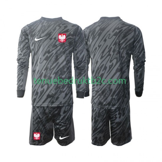 Uitshirt Polen Keeper Voetbalteneu Kinderen 2024 L-S