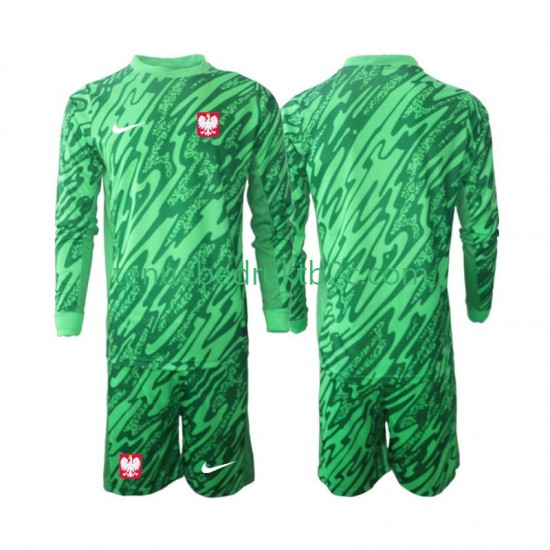 3de shirt Polen Keeper Voetbalteneu Kinderen 2024 L-S