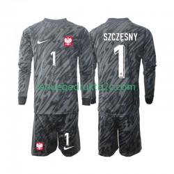 Uitshirt Polen Keeper Szczesny 1 Voetbalteneu Kinderen 2024 L-S