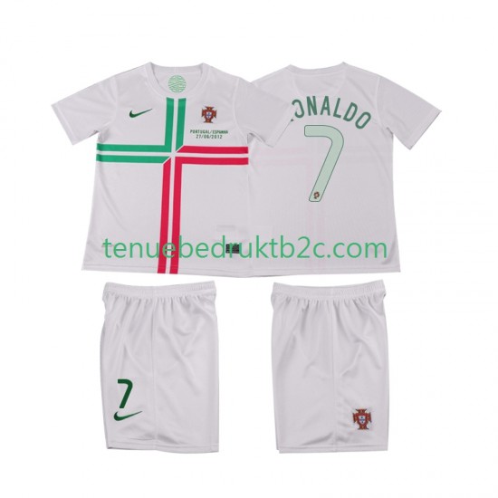 Uitshirt Retro Portugal Cristiano Ronaldo 7 2012 Voetbalteneu Kinderen S-S