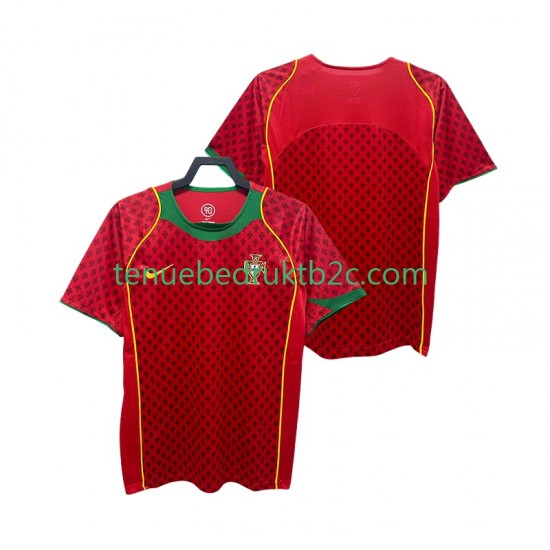 Thuisshirt Retro Portugal Mannen 2004 S-S