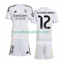 Thuisshirt Real Madrid Alexander-Arnold 12 Voetbalteneu Kinderen 2025-26 S-S