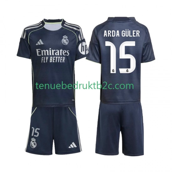 Uitshirt Real Madrid Arda Guler 15 Voetbalteneu Kinderen 2025-26 S-S