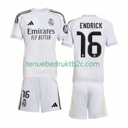 Thuisshirt Real Madrid Endrick 16 Voetbalteneu Kinderen 2025-26 S-S