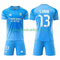 Thuisshirt Real Madrid Keeper Andriy Lunin 13 Voetbalteneu Kinderen 2025-26 S-S