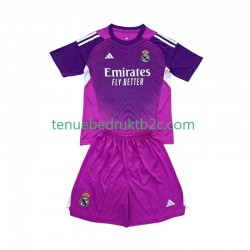 Uitshirt Real Madrid Keeper Voetbalteneu Kinderen 2025-26 S-S