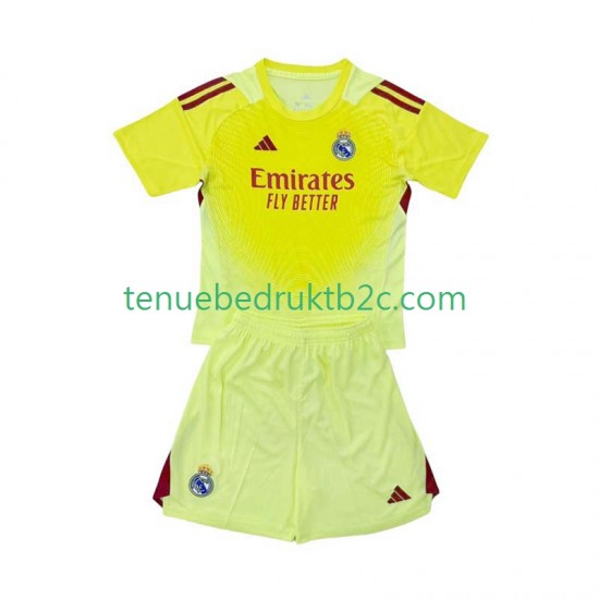 4de shirt Real Madrid Keeper Voetbalteneu Kinderen 2025-26 S-S