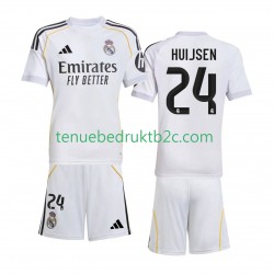 Thuisshirt Real Madrid Huijsen 24 Voetbalteneu Kinderen 2025-26 S-S