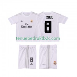 Thuisshirt Retro Real Madrid KROOS 8 2015 2016 Voetbalteneu Kinderen S-S