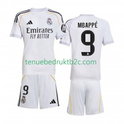 Thuisshirt Real Madrid Kylian Mbappe 9 Voetbalteneu Kinderen 2025-26 S-S