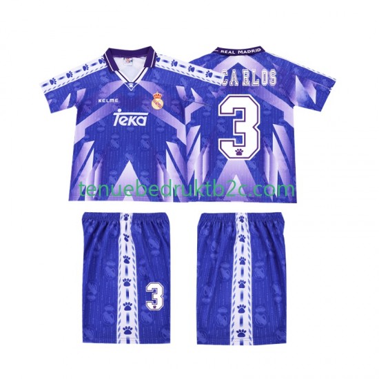 Uitshirt Retro Real Madrid R CARLOS 3 1996-1997 Voetbalteneu Kinderen S-S