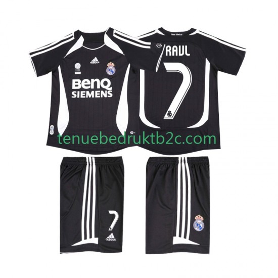 Uitshirt Retro Real Madrid RAUL 7 2007 Voetbalteneu Kinderen 2006 S-S