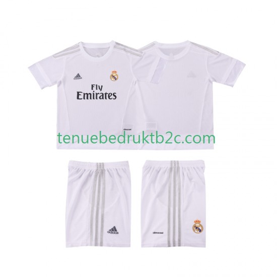Thuisshirt Retro Real Madrid 2015 2016 Voetbalteneu Kinderen S-S