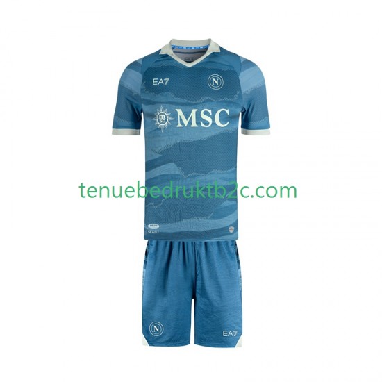 Thuisshirt Napoli SSC Special Voetbalteneu Kinderen 2024-25 S-S