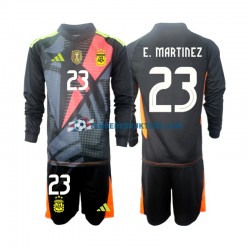 Thuisshirt Argentinië Keeper Emiliano Martinez 23 Voetbalteneu Kinderen 2024 L-S