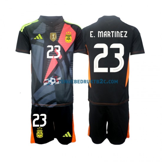 Thuisshirt Argentinië Keeper Emiliano Martinez 23 Voetbalteneu Kinderen 2024 S-S