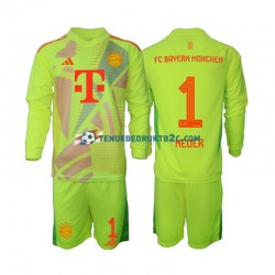 Thuisshirt FC Bayern München Keeper Manuel Neuer 1 Voetbalteneu Kinderen 2024-25 L-S