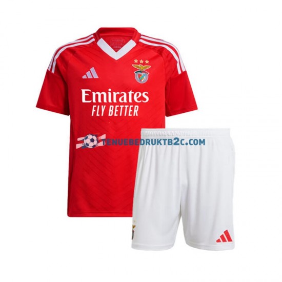 Thuisshirt Benfica Voetbalteneu Kinderen 2024-25 S-S Rood