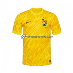 Thuisshirt Frankrijk Keeper Mannen Europacup 2024 S-S Geel