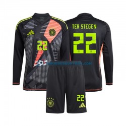 Thuisshirt Duitsland Keeper Ter Stegen 22 Voetbalteneu Kinderen Europacup 2024 L-S
