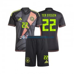 Thuisshirt Duitsland Keeper Ter Stegen 22 Voetbalteneu Kinderen Europacup 2024 S-S