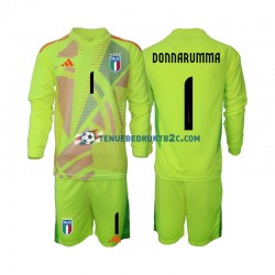Thuisshirt Italië Keeper Donnarumma 1 Voetbalteneu Kinderen Europacup 2024 L-S