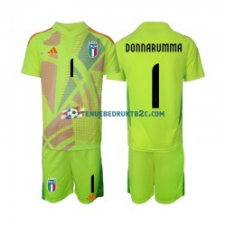 Thuisshirt Italië Keeper Donnarumma 1 Voetbalteneu Kinderen Europacup 2024 S-S