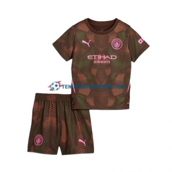 Thuisshirt Manchester City Keeper Voetbalteneu Kinderen 2024-25 S-S