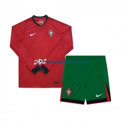 Thuisshirt Portugal Voetbalteneu Kinderen Europacup 2024 L-S