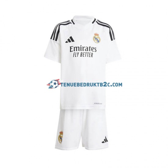 Thuisshirt Real Madrid Voetbalteneu Kinderen 2024-25 S-S Wit