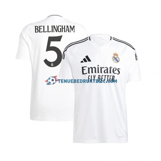 Thuisshirt Real Madrid Jude Bellingham 5 Mannen 2024-25 S-S