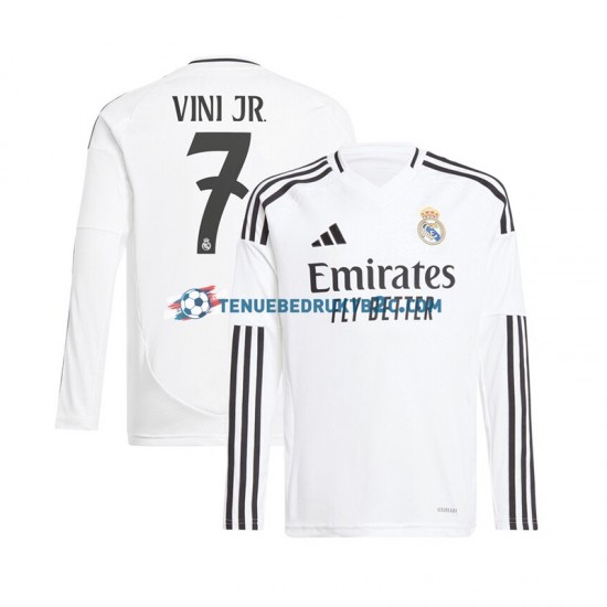 Thuisshirt Real Madrid Vinicius Junior 7 Mannen 2024-25 L-S Wit