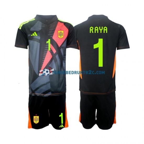 Uitshirt Spanje Keeper David Raya 1 Voetbalteneu Kinderen Europacup 2024 S-S