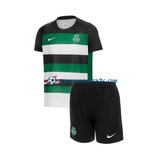 Thuisshirt Sporting CP Voetbalteneu Kinderen 2024-25 S-S