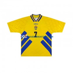 Thuisshirt Retro Zweden Henrik Larsson 7 Mannen 1994 S-S