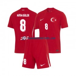 Uitshirt Turkije Arda Guler 8 Voetbalteneu Kinderen Europacup 2024 S-S