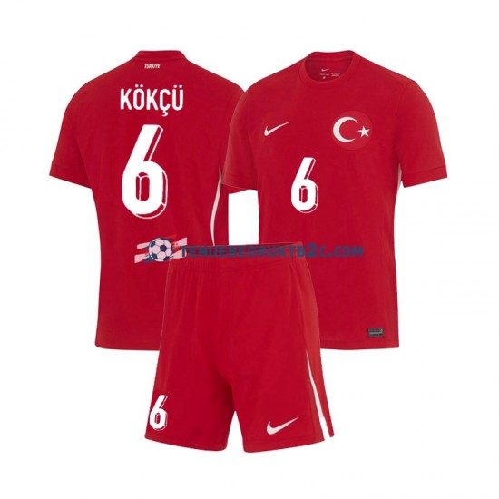 Uitshirt Turkije Orkun Kokcu 6 Voetbalteneu Kinderen Europacup 2024 S-S