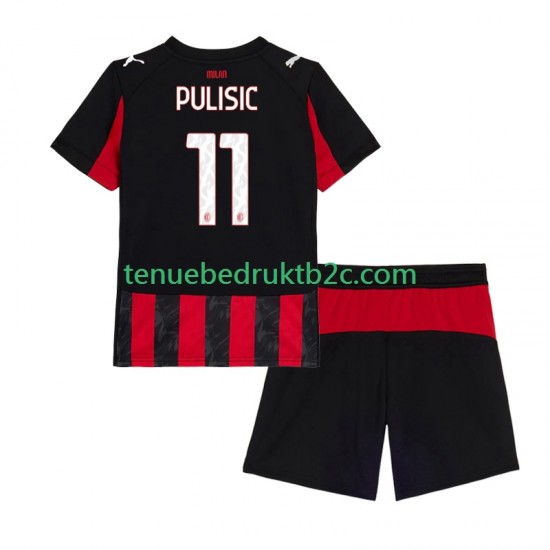 Thuisshirt AC Milan Christian Pulisic 11 Voetbalteneu Kinderen 2025-26 S-S